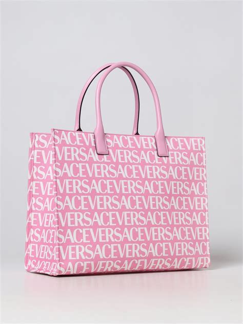 versace tote bag pink